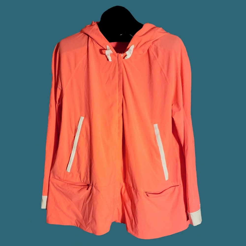 Lululemon Athleta Salmon Pink Rain Jacket Pullover